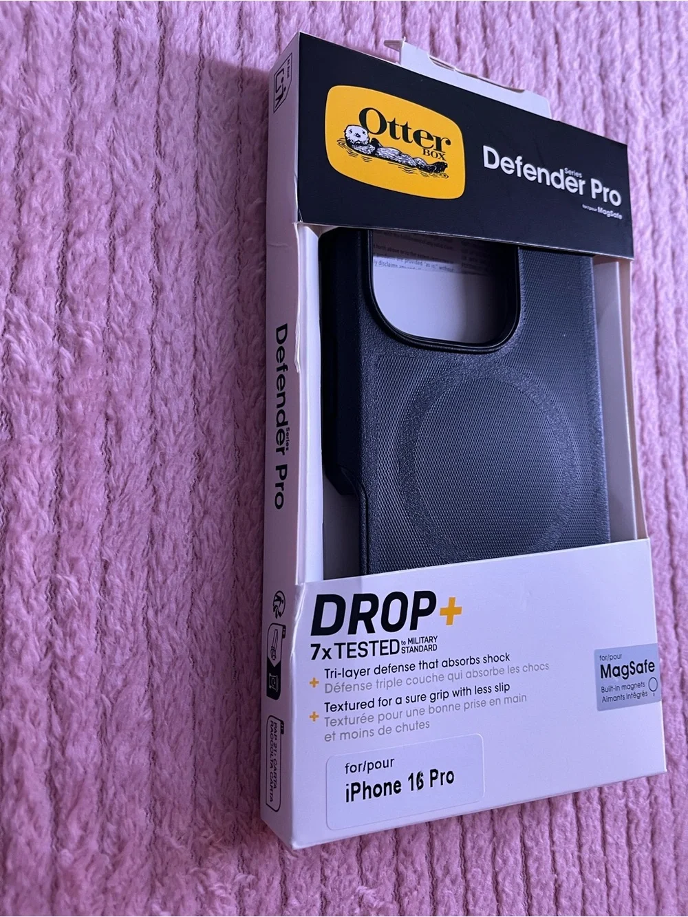 OtterBox Defender Pro Black MagSafe Case for iPhone 16 Pro
